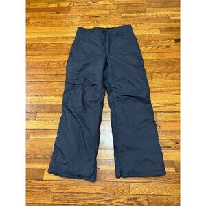 Columbia Mens Snow Pants Siz Medium Gray Omni Tech Insulated Nylon Ski Snowboard